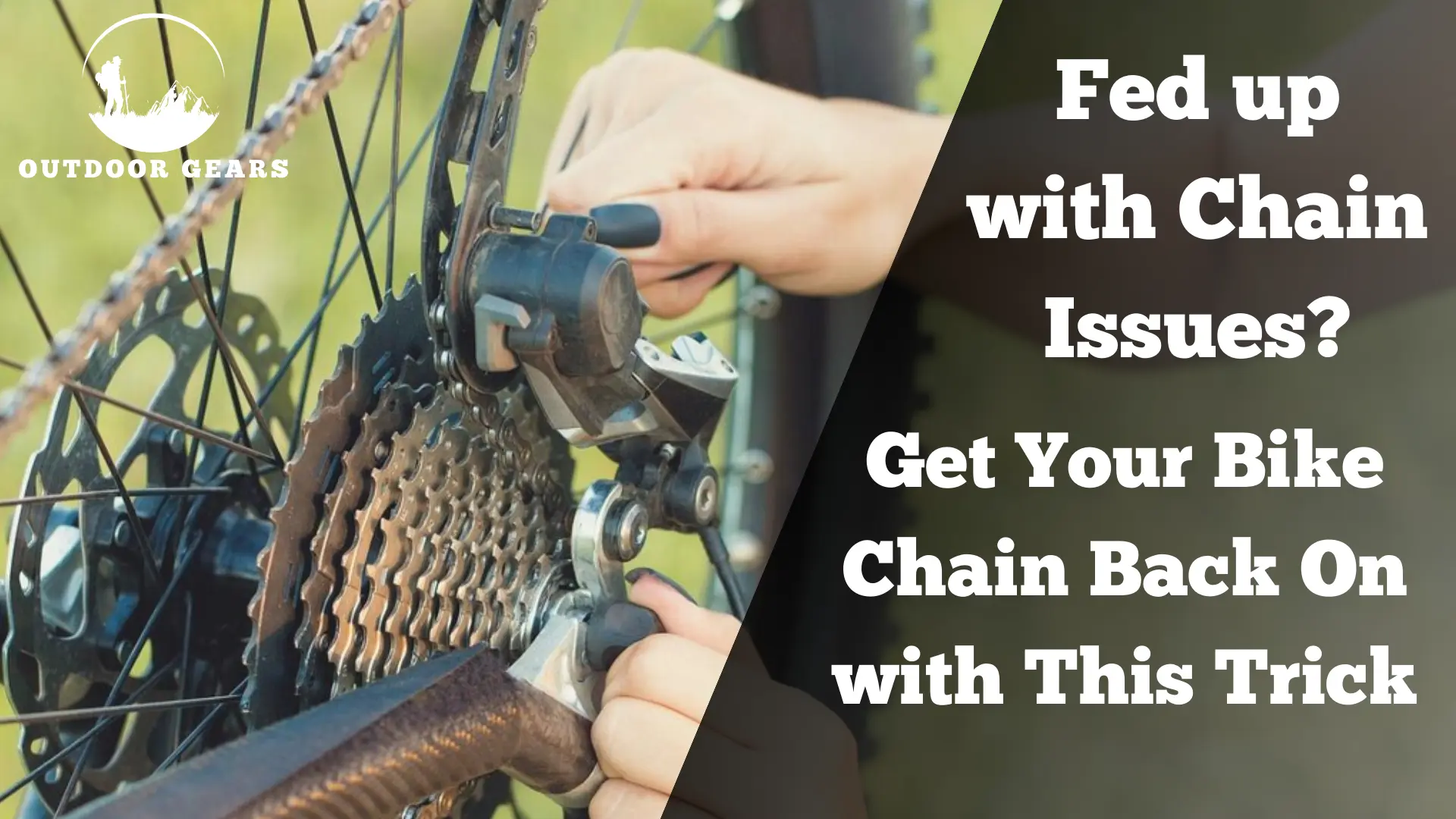 how to put chain back on bike